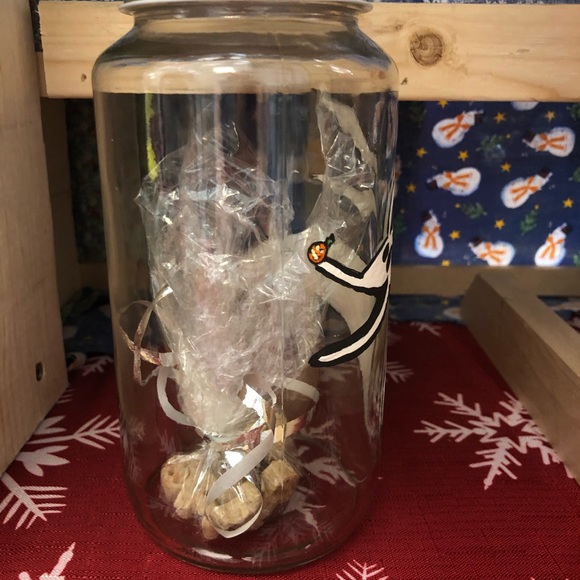 HAND CRAFTED-  Jack Skeleton’s Dog - Zero-  Handpainted Treat Jar - Picture 4 of 5